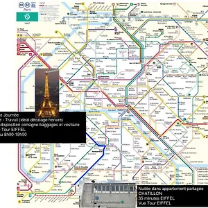 Eiffel Citea Access Dayroom Espace Sans Nuitee Et Partagee Chatillon Nuitee -- Repos Journee Ou Espace Travail 8-19h Proche Tour Eiffel Ou Usage Bureau A L'heure En Journee -- Nuitee Chatillon Avenue Séjour chez l'habitant